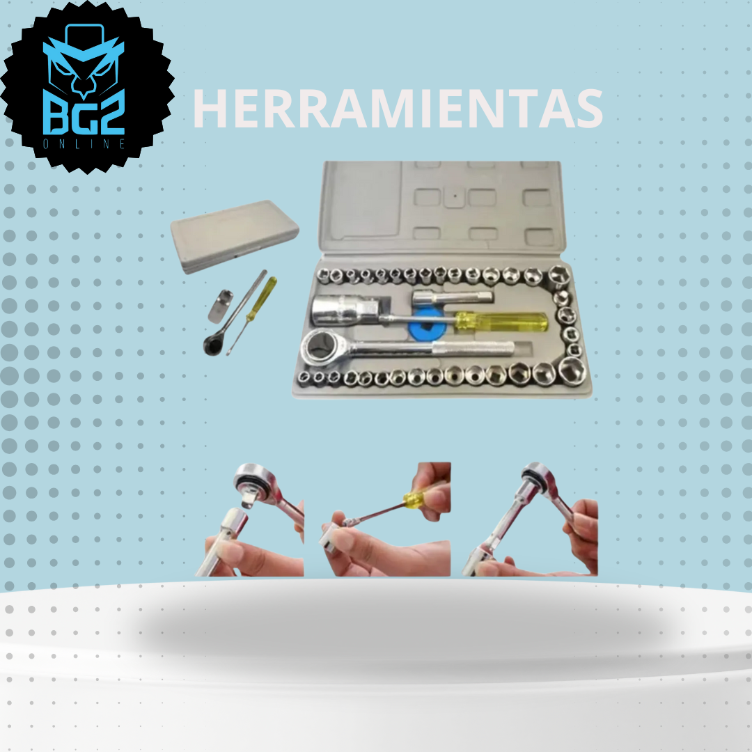 KIT HERRAMIENTAS RACHE 40PZ